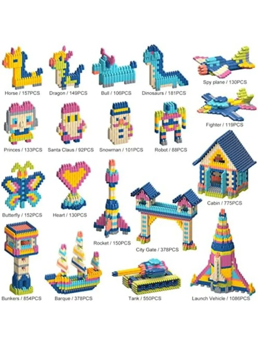 STEM Educational Building Blocks Set - 1120pcs Creative Construction Toy